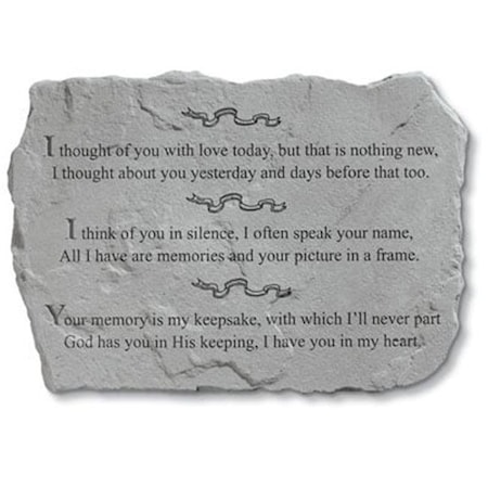 Kay Berry Inc Kay Berry- Inc. 95820 I Thought Of You With Love Today - Memorial - 18 Inches x 13 Inches 95820